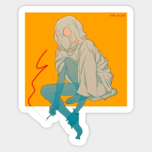 Smoking ghost Sticker